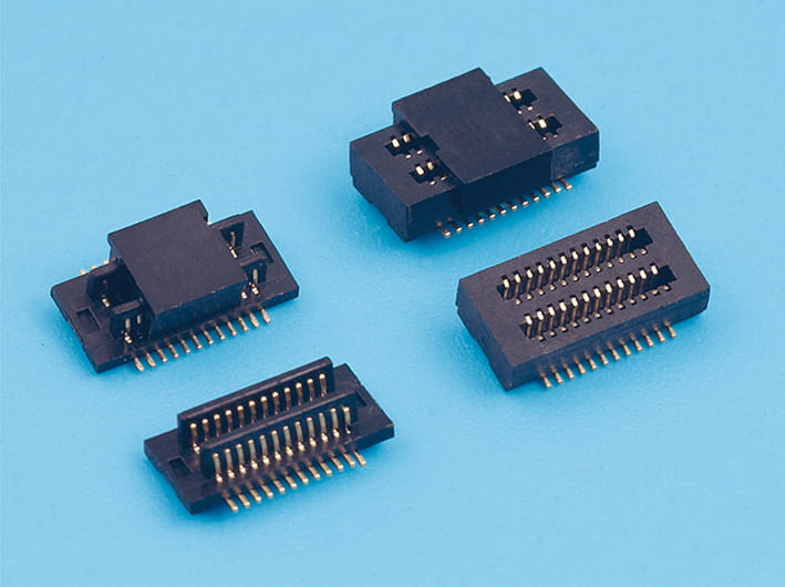 Conector placa a placa con paso de 0,8 mm, montaje en superficie, interfaz multipin, diseño duradero y compacto, componentes electrónicos, para conexión a PCB