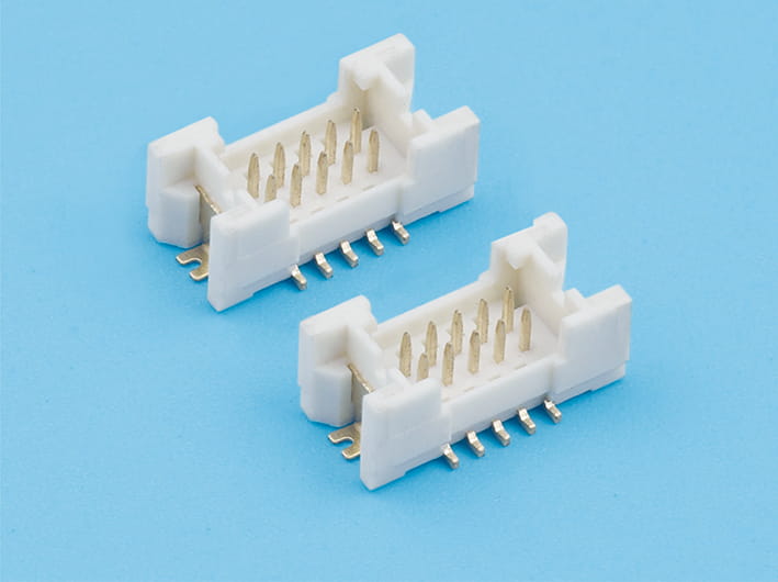 Tira de conectores de cable a placa con paso de 1,25 mm, montaje en orificio pasante, interconexión de PCB, multipin