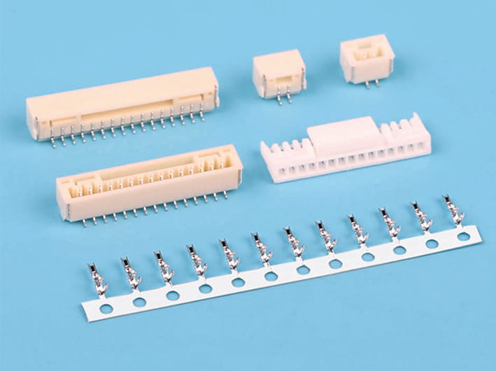 Kit de conector de tira de cable a placa para PCB con paso de 1,25 mm, interfaz de cable a placa, montaje vertical/smt, multipin, componente electrónico, carcasa duradera