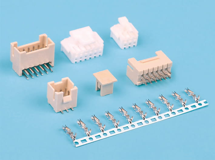 Kit de conector de cable a placa con paso de 2,0 mm, montaje en PCB, conectores estilo engarzado desconectables