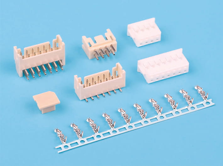 Kit de conector de tira de cable a placa con paso de 2,0 mm, montaje en PCB, diseño compacto, sistema de bloqueo seguro, para uso industrial y comercial