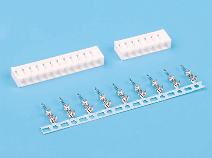 Conector de tira de cable a placa con paso de 2,5 mm, montaje en PCB, transferencia de señal, componente eléctrico, carcasa duradera, estándar industrial, fácil instalación