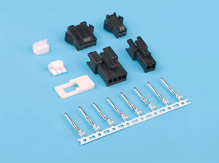 Kit de conector de tira de cable a placa con paso de 2,5mm, interfaz duradera, disposición de múltiples pines, negro, bricolaje electrónico, fácil montaje