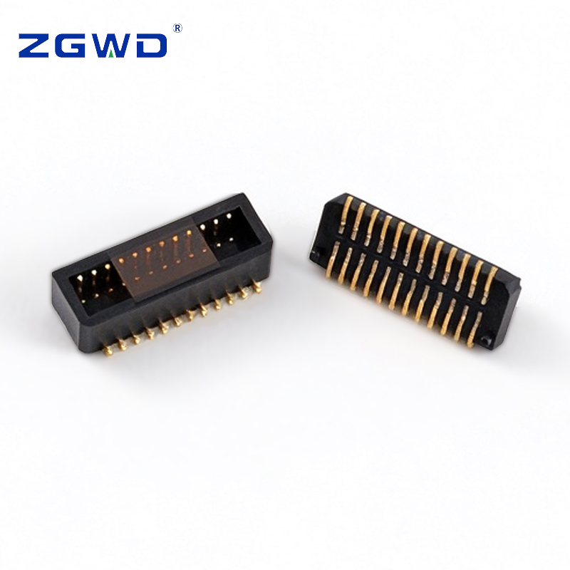 Conector macho y receptáculo BTB vertical de ranura única con paso de 0,8 mm