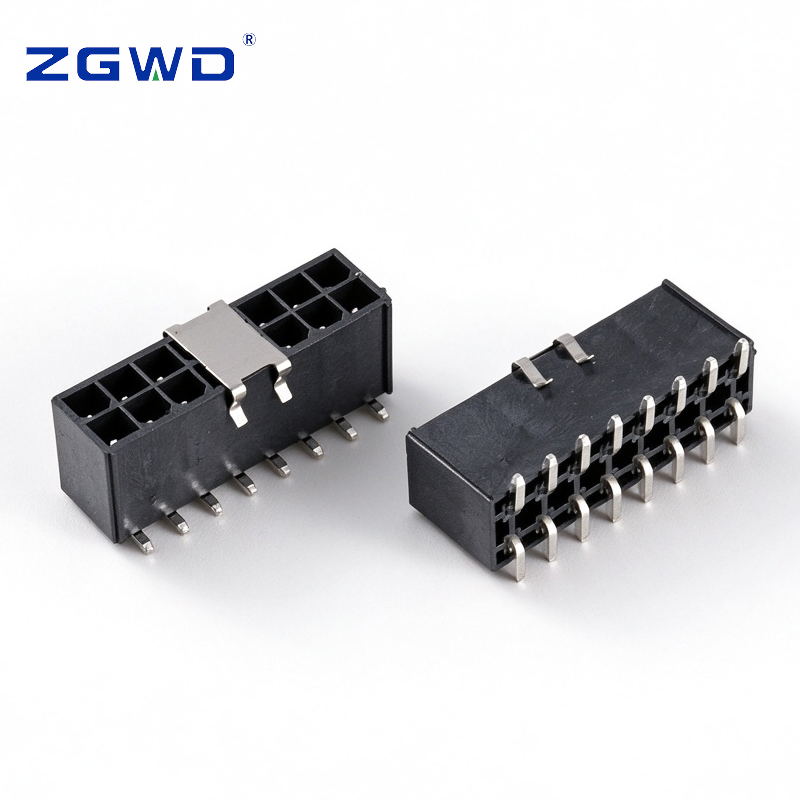 Conector de cable a placa vertical de doble fila con paso de 4,20 mm