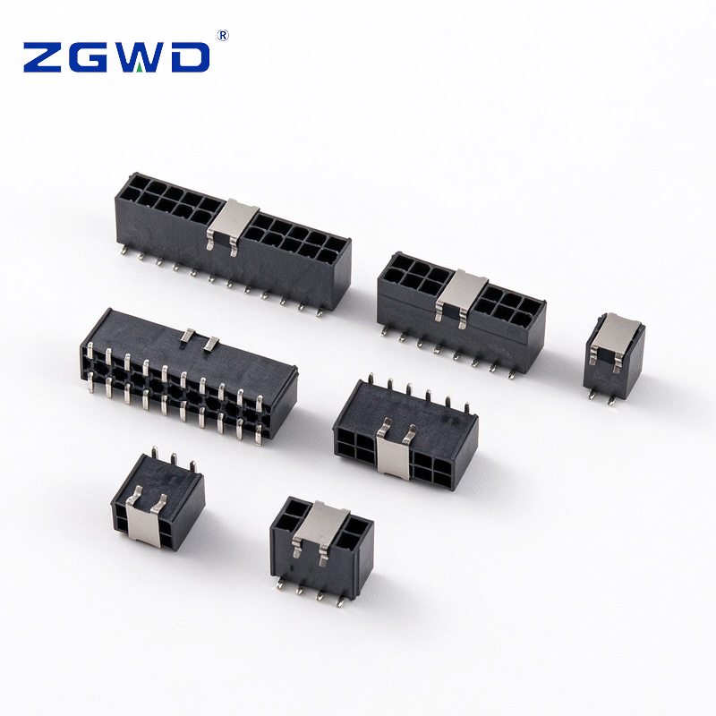 Conector de cable a placa vertical de doble fila con paso de 4,20 mm