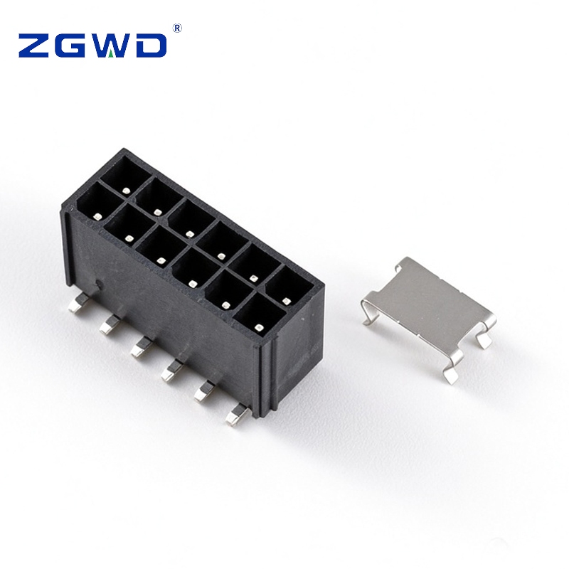 Conector de cable a placa vertical de doble fila con paso de 4,20 mm
