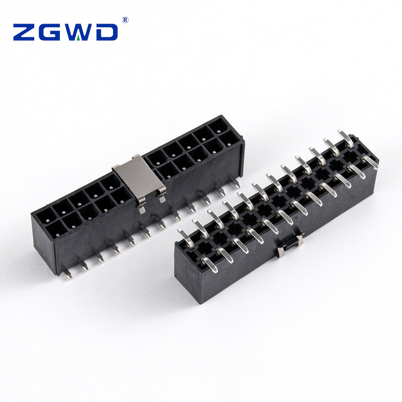 Conector de cable a placa vertical de doble fila con paso de 4,20 mm